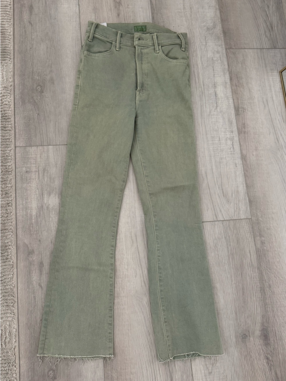 MOTHER Jeans in Sage Green
